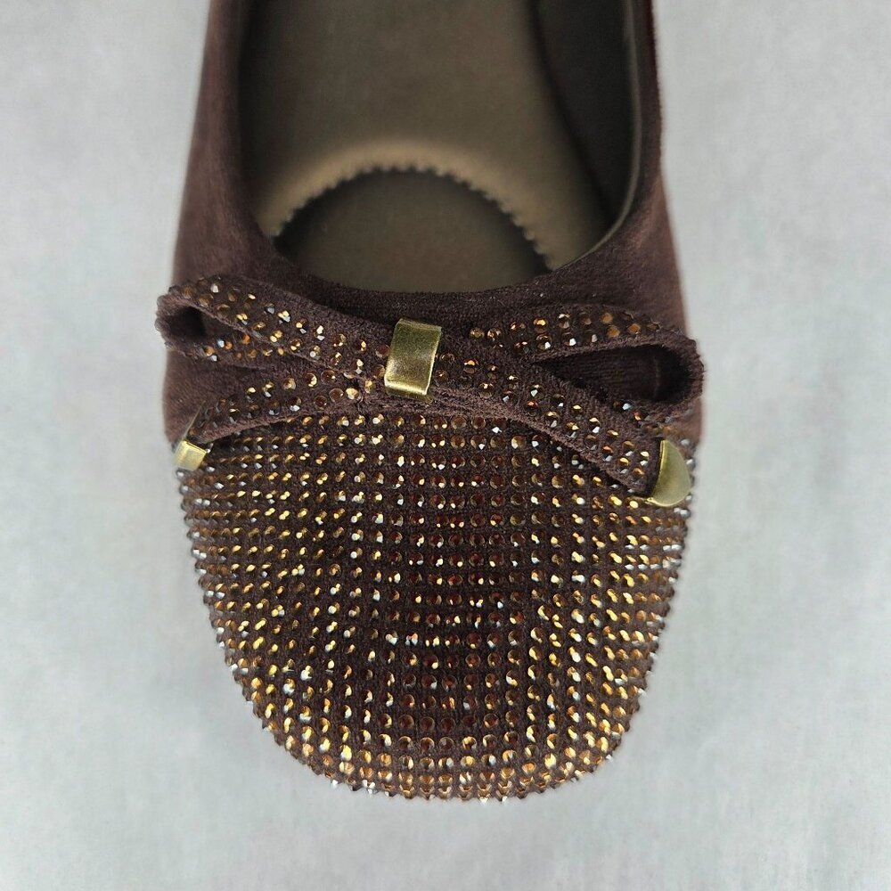 NWOT Kenneth Cole Reaction Women's Ellie Chocolate Brown Ballet Flats - Picture 5 of 8